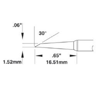 Metcal SMTC-0167/SMTC-1167 repair soldering iron tip